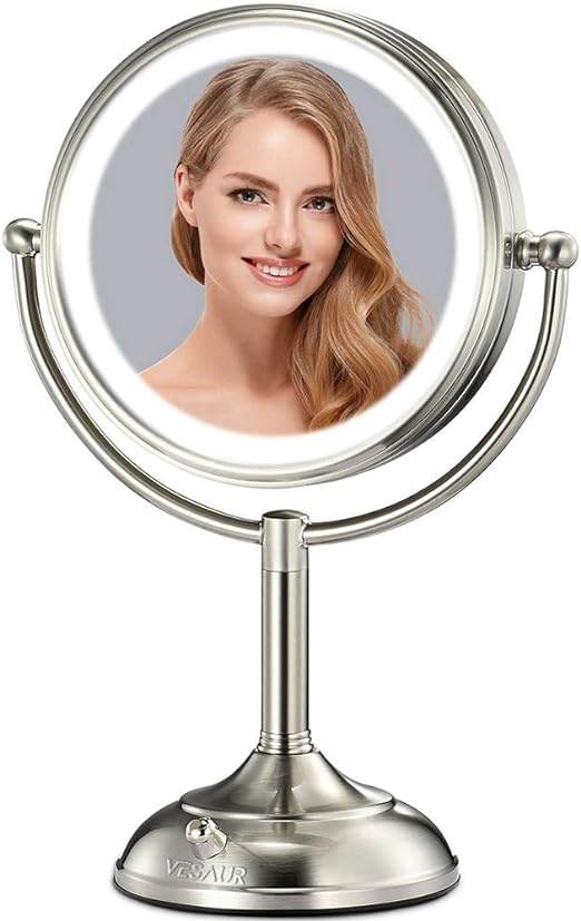 VESAUR Lighted Makeup Mirror with 1X/5X Magnification ($89.99)