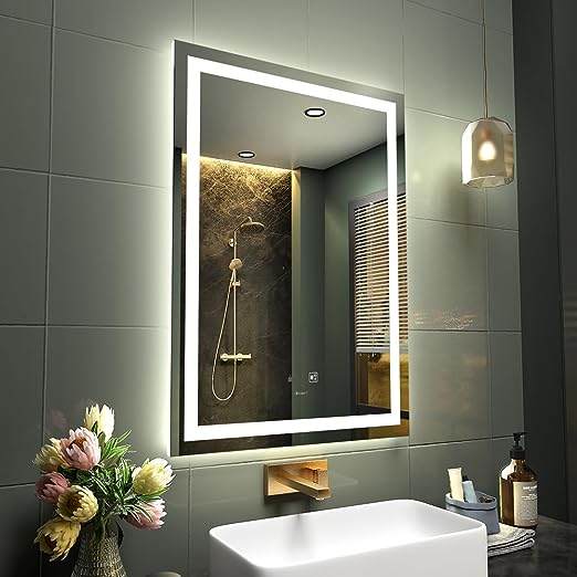 GANPE 20×28 Inch LED Bathroom Mirror with Hand Wave Induction and Bluetooth Speaker ($189.99)