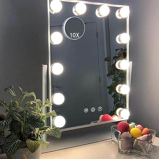 Hansong Hollywood Vanity Mirror with 12 Dimmable Bulbs ($69.99)