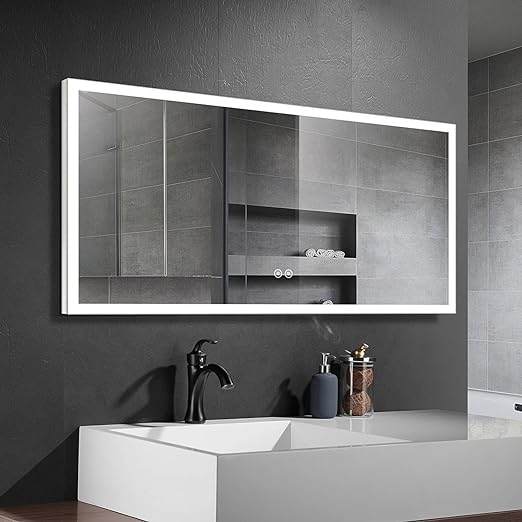 BHBL 55″ Bluetooth Bathroom Mirror with Anti-Fog and Dimmable LED Lights ($409.99)