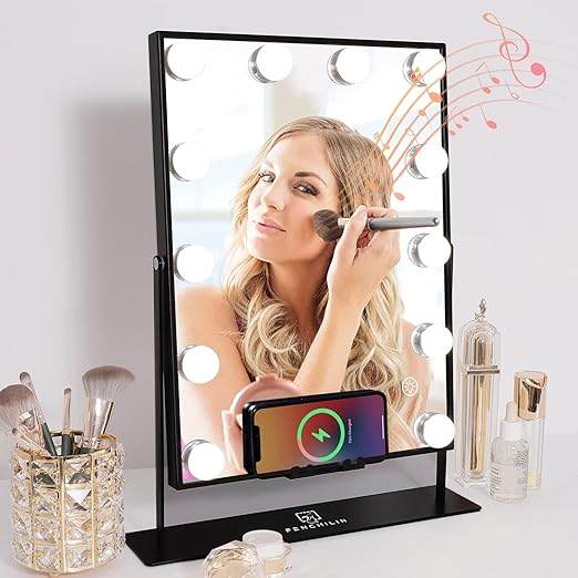 Hollywood Makeup Mirror with Smart Touch Control, 3 Colors Dimmable Light ($69.99)