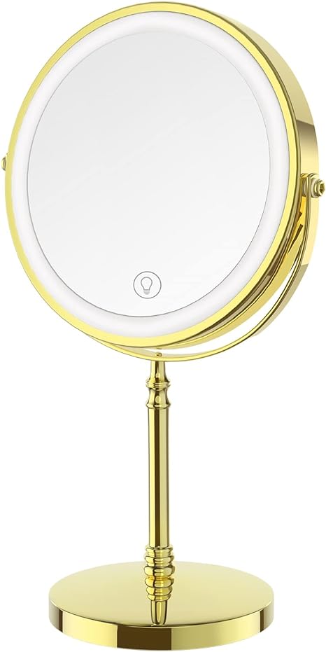Dual-sided Magnifying Mirror with 3 Colors: Illuminate Your Beauty with Precision ($54.99)