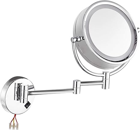 Gracious 10X Magnifying Makeup Mirror with LED Lights and Chrome Finish ($89.99)