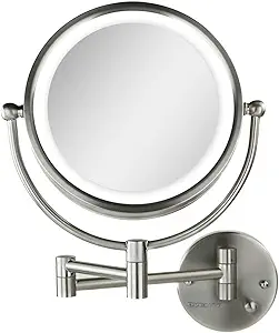 OVENTE 8.5″ Hollywood Glam Vanity Mirror with Dual Magnification and Dimmer ($79.99)